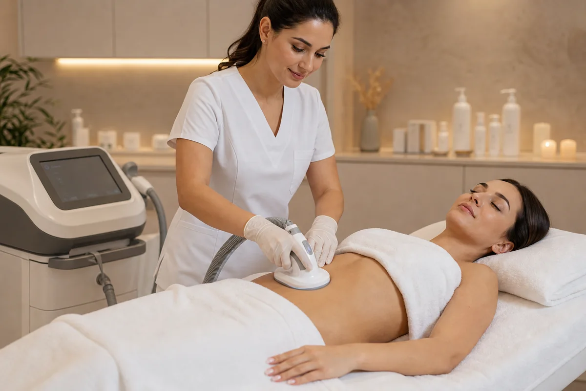 Premium body contouring and firming care visual